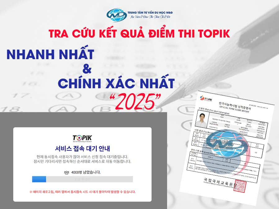 Cách tra cứu điểm thi TOPIK tiếng Hàn 2025 nhanh và chính xác nhất