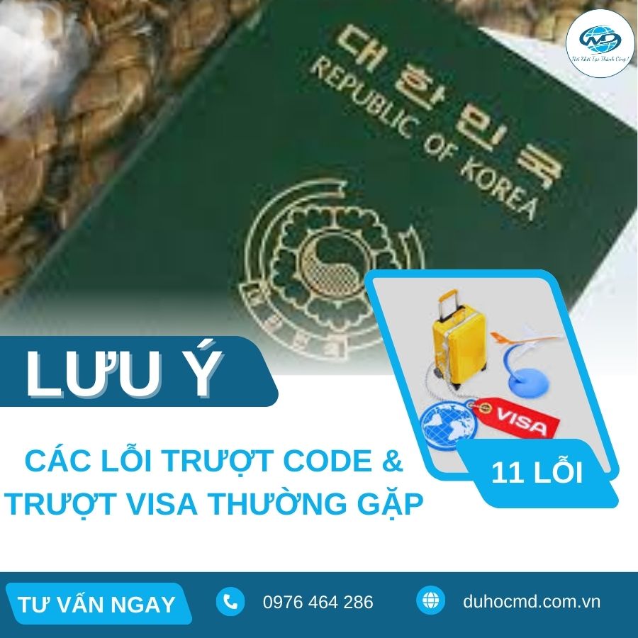 11 LỖI PHỔ BIẾN KHI XIN VISA HÀN QUỐC MÀ BẠN CẦN BIẾT