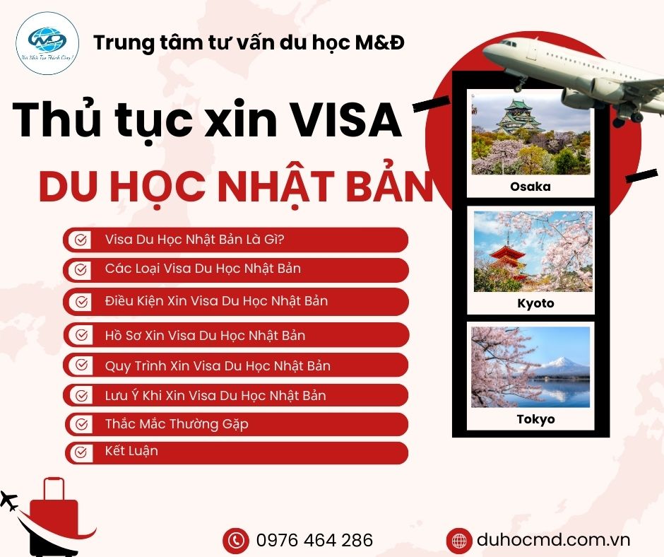 Hướng dẫn chi tiết thủ tục xin Visa du học Nhật Bản