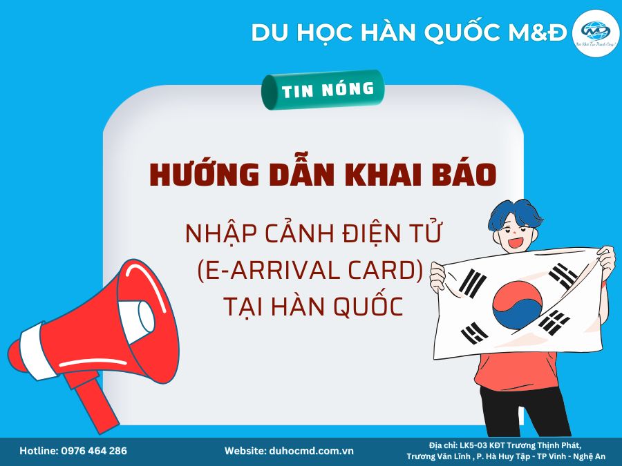 Khai báo nhập cảnh điện tử e-Arrival Card Hàn Quốc